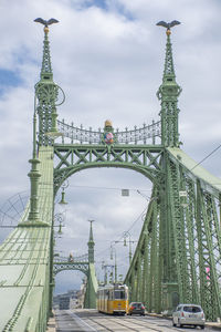 View of suspension bridge