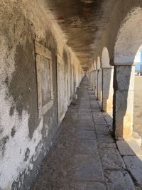 Corridor of old building