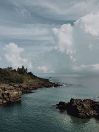 Scenic view of sea against sky