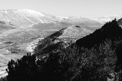 Scenic view of mountains