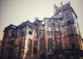 Low angle view of historical building against sky