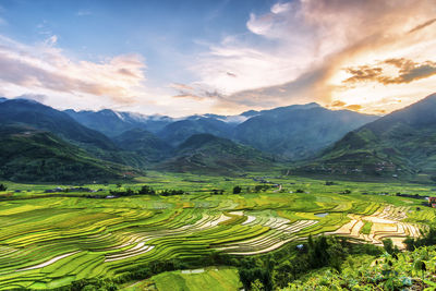 Scenic view of landscape against sky