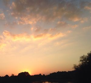 Scenic view of sky at sunset