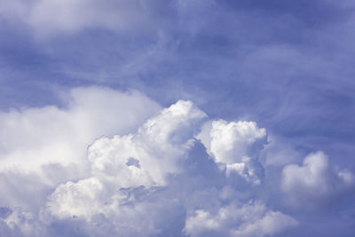 Low angle view of clouds in sky