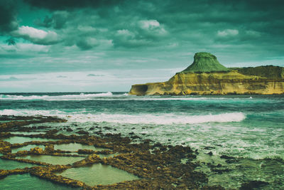 Scenic view of sea against sky