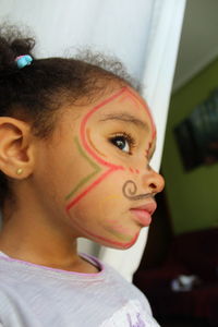 Close-up portrait of girl