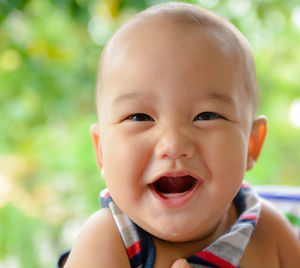 Portrait of cute smiling boy