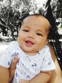 Portrait of cute baby girl
