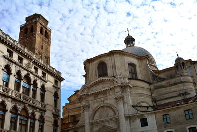 Low angle view of historic building against sky