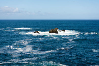 Scenic view of sea against sky