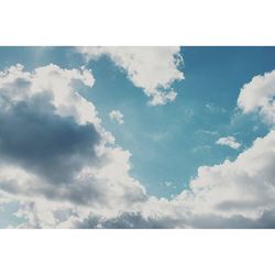 Low angle view of cloudy sky