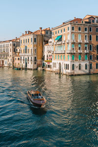 Boats in river