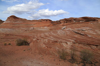 Scenic view of rocky mountains