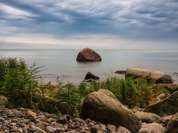 Scenic view of sea against sky