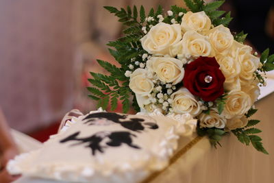 Close-up of rose bouquet