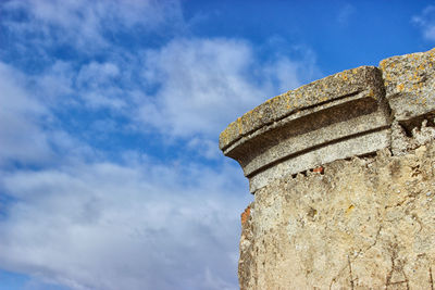 Low angle view of blue sky and clouds