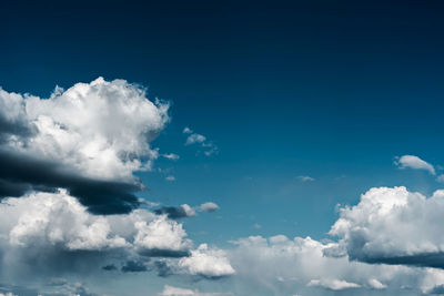 Low angle view of clouds in sky