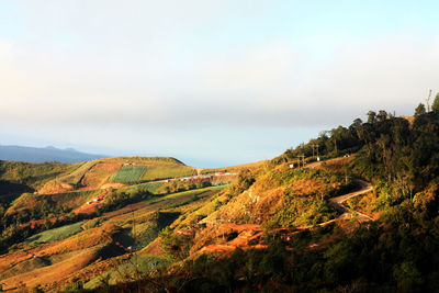 Scenic view of landscape against sky