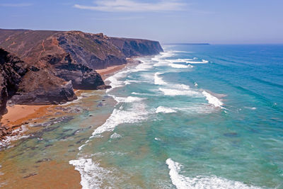 Scenic view of sea against sky