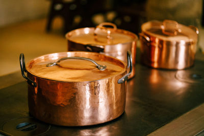 Close-up of coffee on table