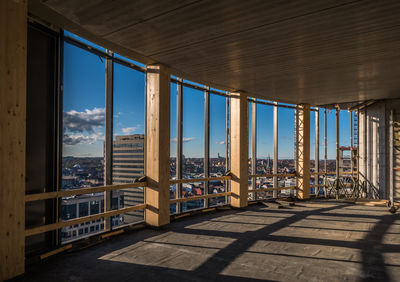 View from the 19. floor of building trÆ in aarhus, denmark