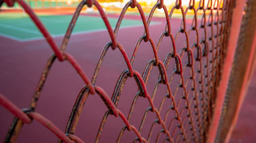 Close-up of chainlink fence