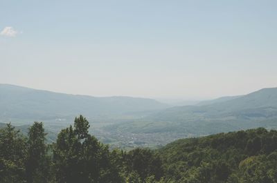 Scenic view of mountains