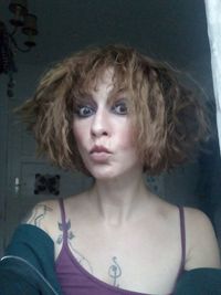 Portrait of beautiful woman at home