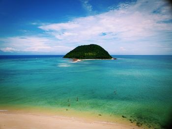 Scenic view of seascape against sky