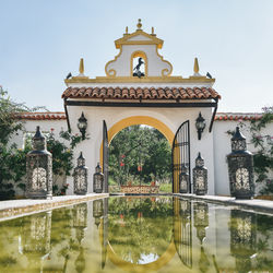 View of built structure against clear sky