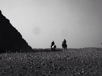 Woman standing on landscape