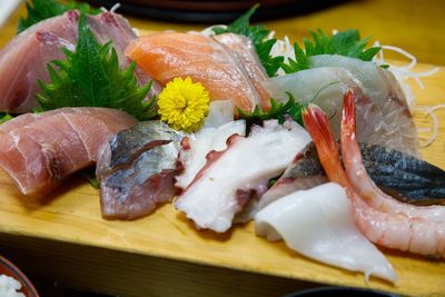 Close-up of fish in plate