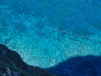 High angle view of swimming pool