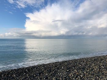 Scenic view of sea against sky