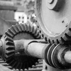 Close-up of machine part