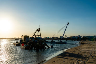 Garbage pollution at binh thuan beach, vietnam