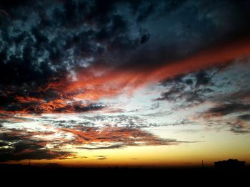 Clouds over landscape