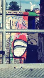 Close-up of multi colored wall