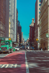 View of city street