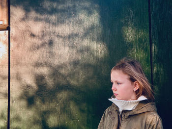 Portrait of a girl looking away