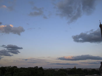 Scenic view of landscape against cloudy sky