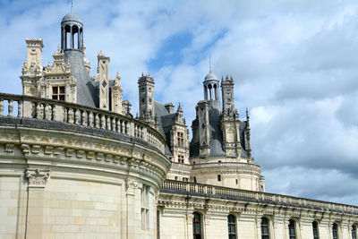 Low angle view of historic building against sky