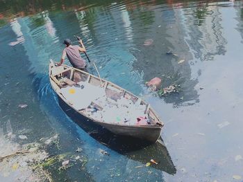 Boats in sea