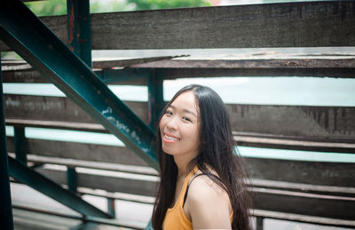 Portrait of a smiling young woman