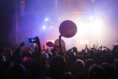 Crowd at music concert