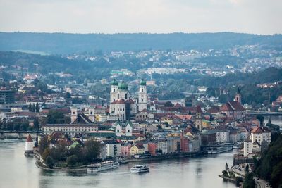 Aerial view of city