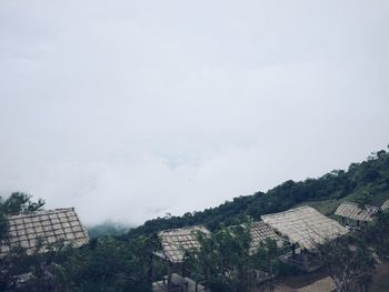 Built structures against the sky