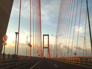 Suramadu bridge against sky