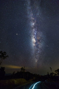 Scenic view of star field sky at night