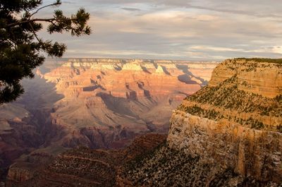 Scenic view of rock formations